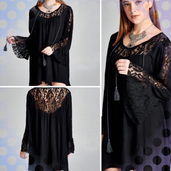 BOHO LACE TUNIC DRESS - Picture 3 of 3