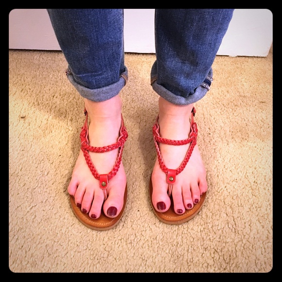 O'neil red sandals