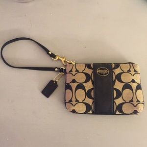 Coach corner zip wristlet