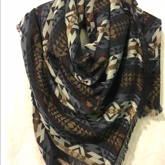RESERVED! Custom Made Aztec Blanket Scarf