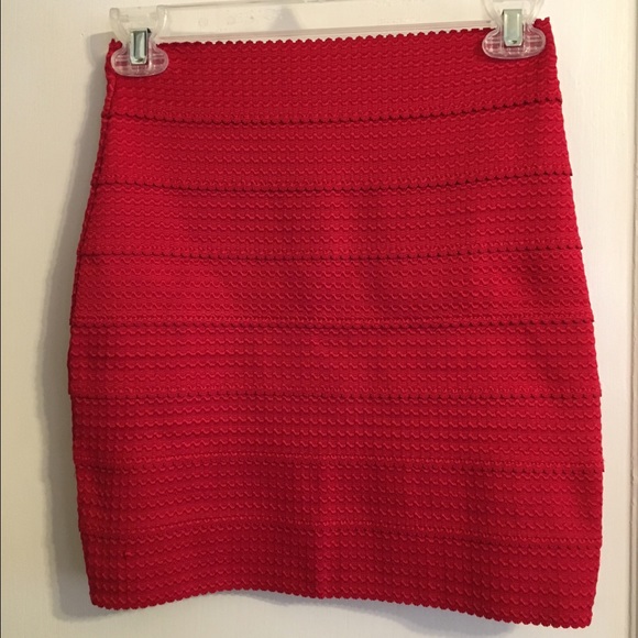 Red skirt