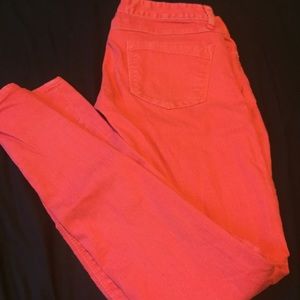 Coral jeans