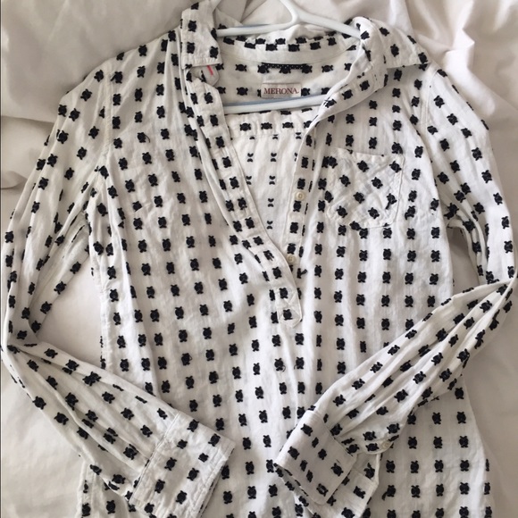 Merona cotton button up blouse.