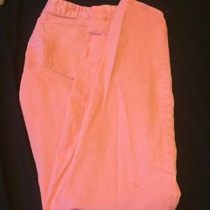 Coral jeans