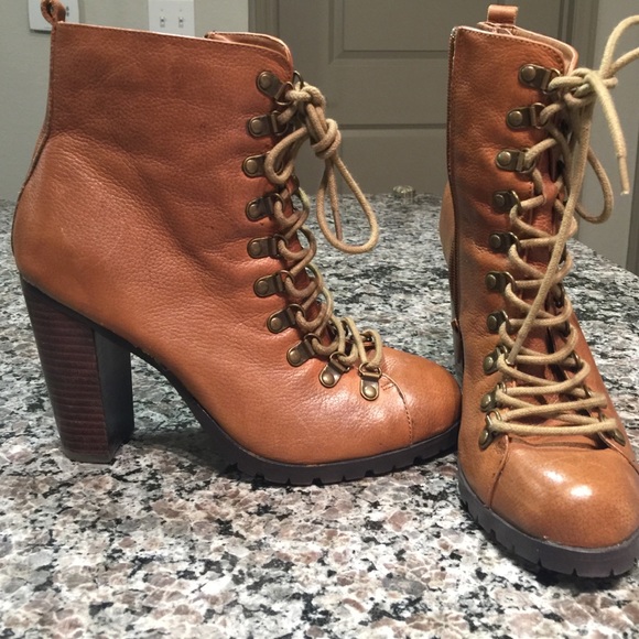 Lumberjack Lace-up Heels