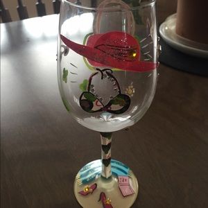 Life's a Beach Wine Glass with recipe