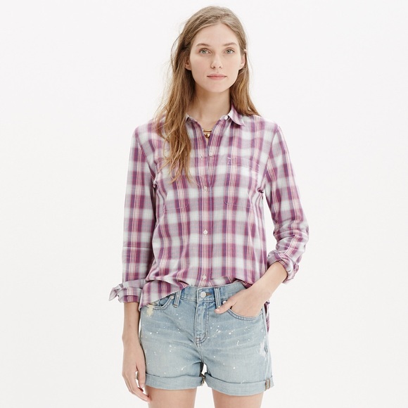 Madewell Plaid Button Down Shirt
