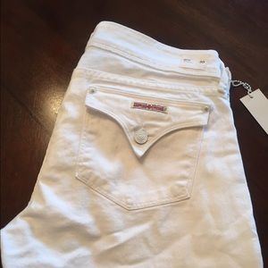 Hudson White Jeans.  Beth Baby Boot
