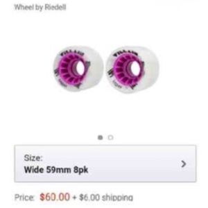 White Radar Villains Skate Wheels