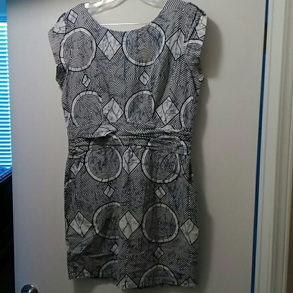 Bar III Blue and White Mini Dress