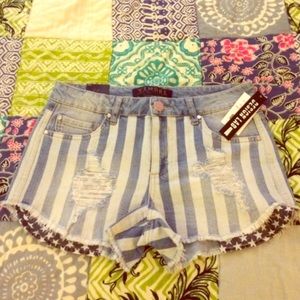 Tinsel star spangled shorts! Size 27