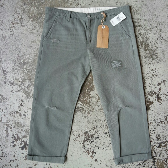 AG Ex-Boyfriend Khaki Crop sz30