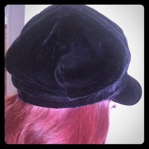 Bebe Black Velvet Hat