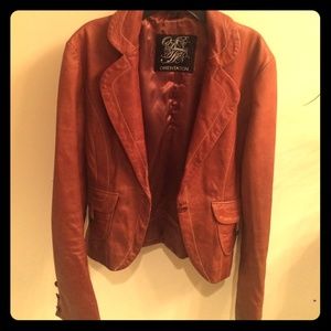 Vintage Genuine Leather Blazer
