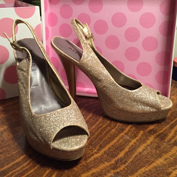 Madden Girl glittery heels