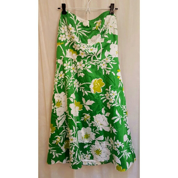 J. Crew strapless printed sundress