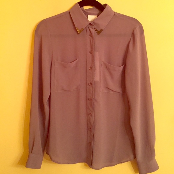 Sheer Gray Blouse
