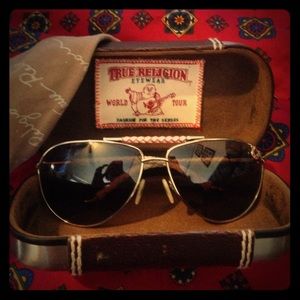 True religion over sized aviators