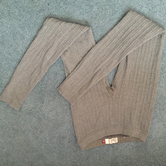 Gray girls leggings