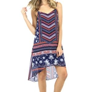 Bailey Blue Boho High Low Dress