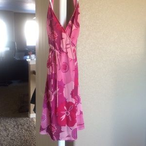 Bisou Bisou halter top wrap dress