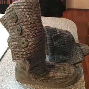 UGG Gray Sweater boots