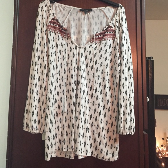 XL Sanctuary BoHo print top