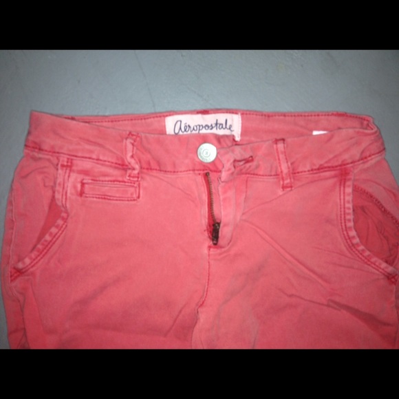 Coral Aeropostale Skinny Stretchy Pants