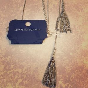 Never Worn gold and silver Dangling Necklace