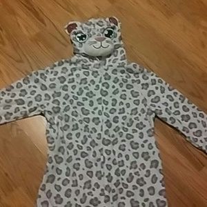 Leopard onesie pajamas