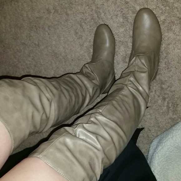 Slouchy over the knee boots