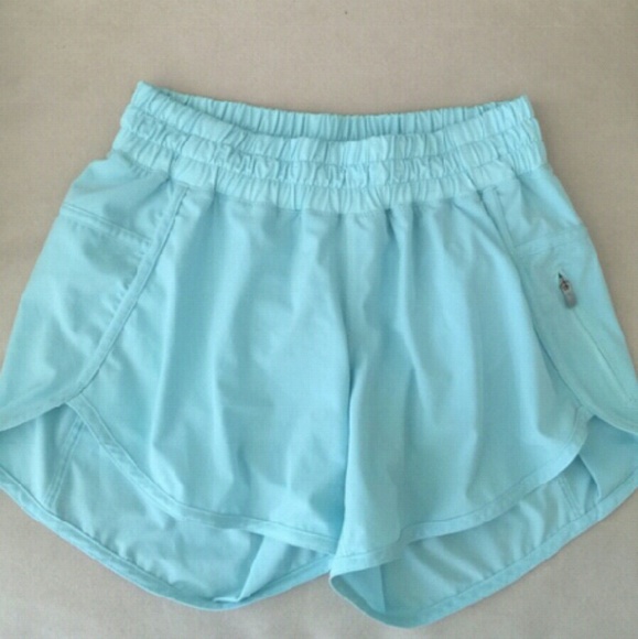 Mint Green Lululemon Tracker Shorts