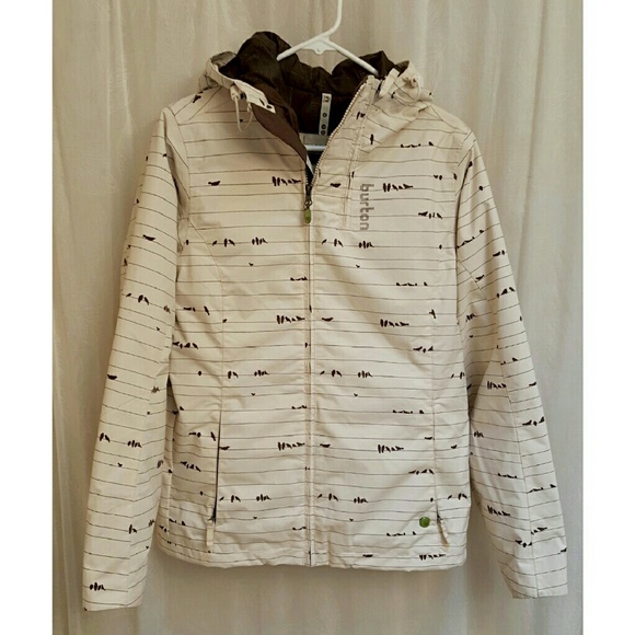 Burton Jackets & Blazers - Burton unique snow/rain jacket - birds on a wire