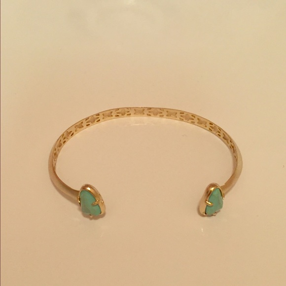 Kendra Scott Hanna gold with turquoise bracelet