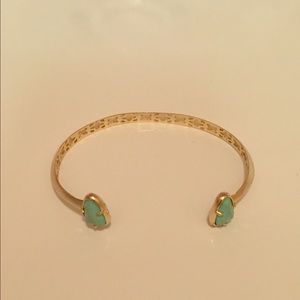 Kendra Scott Hanna gold with turquoise bracelet