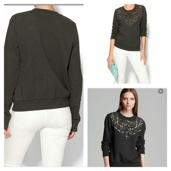 Sale!!!.NWT Rebecca Minkoff embellished sweatshirt - Picture 2 of 4