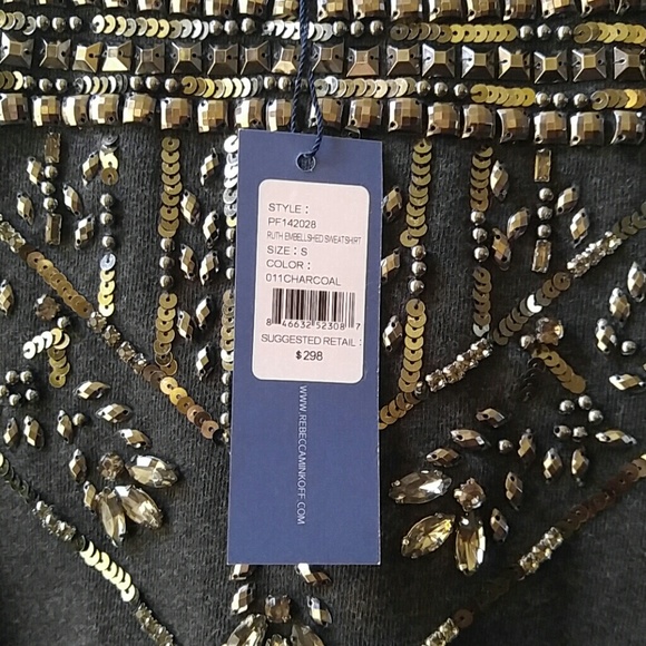 Sale!!!.NWT Rebecca Minkoff embellished sweatshirt - Picture 4 of 4