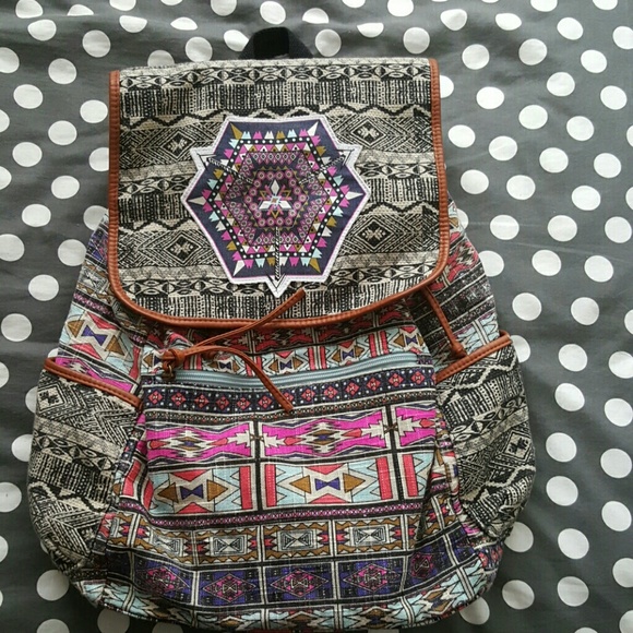 Tribal Print School Backpack