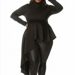 Gorgeous exaggerated peplum top