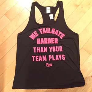 NWT EXCLUSIVE PINK TEAM RACERBACK TANK TOP!