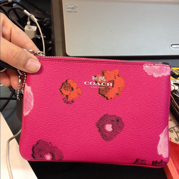 Coach pink Wristlet