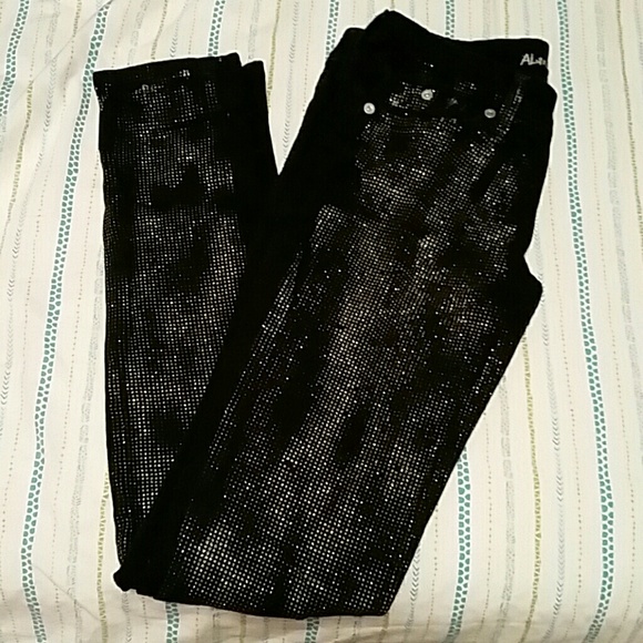 Sparkly skinny jeans