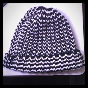 knit beanie .