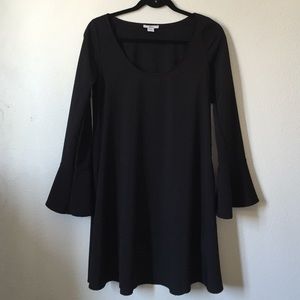 Bar III black bell sleeve dress.