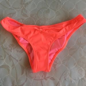 vs PINK coral cheeky bikini swim bottoms
