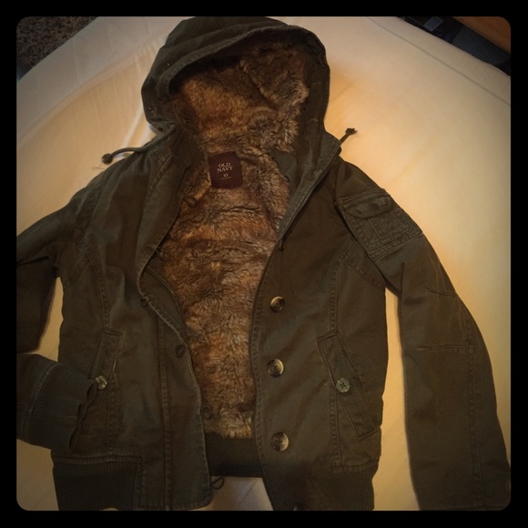 Army green utility jacket