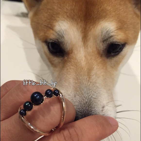 Colette Malouf Rose Gold Vermeil Pearl Sphere Ring - Picture 2 of 4