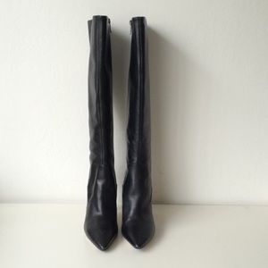 Via Spiga black knee high boots