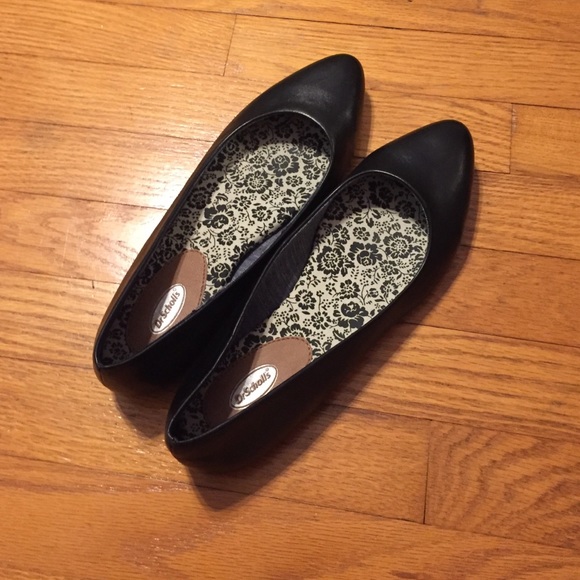 Dr Scholls Black ballet flats