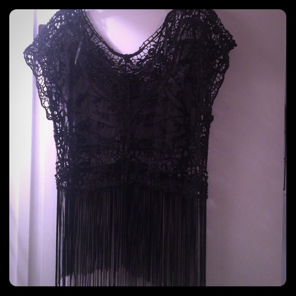 Lace see through top
